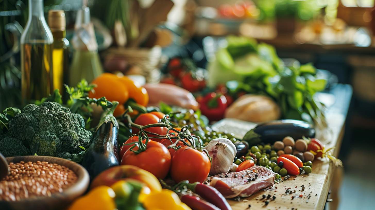 Щаслива родина готує здорову їжу разом